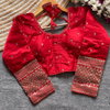 Star01 Vichitra Silk Embroidery Zari Sequence Work Blouse Online Wholesale